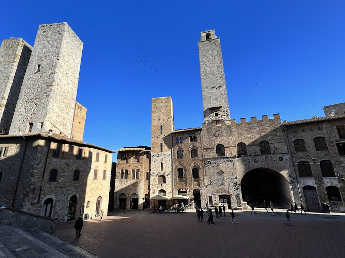 Towers and square in San Gimignano